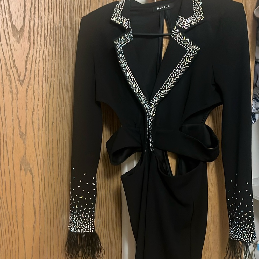 Beautifully black stoned out dress